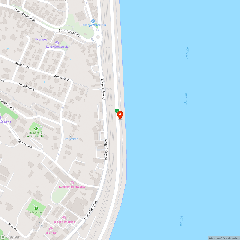 Tábla a Dunában bejelentés helye