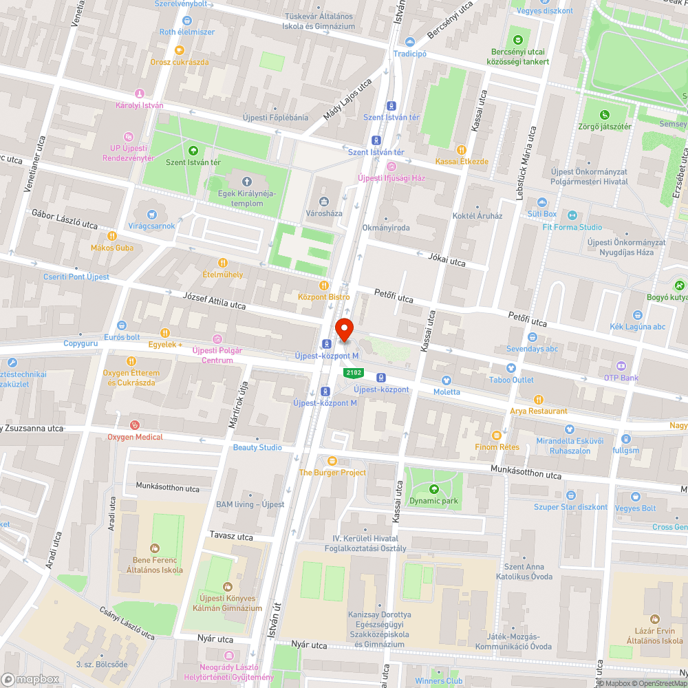 Kiégett izzók Újpest-központ aluljáróban bejelentés helye