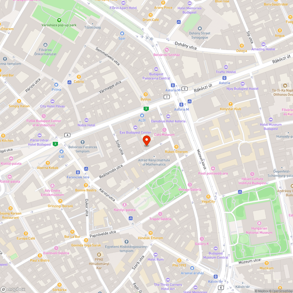 Elfoglalt járda bejelentés helye