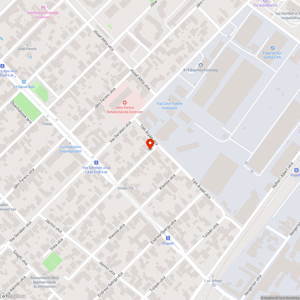 Tűzcsap bejelentés helye