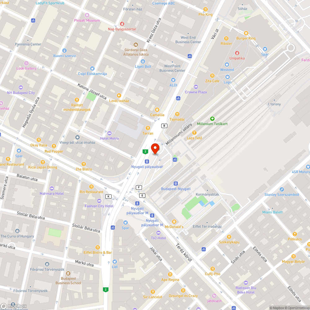 Graffitik a Nyugati téri aluljáróban bejelentés helye