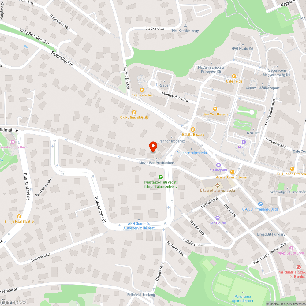 Villanyoszlop a járda közepén bejelentés helye