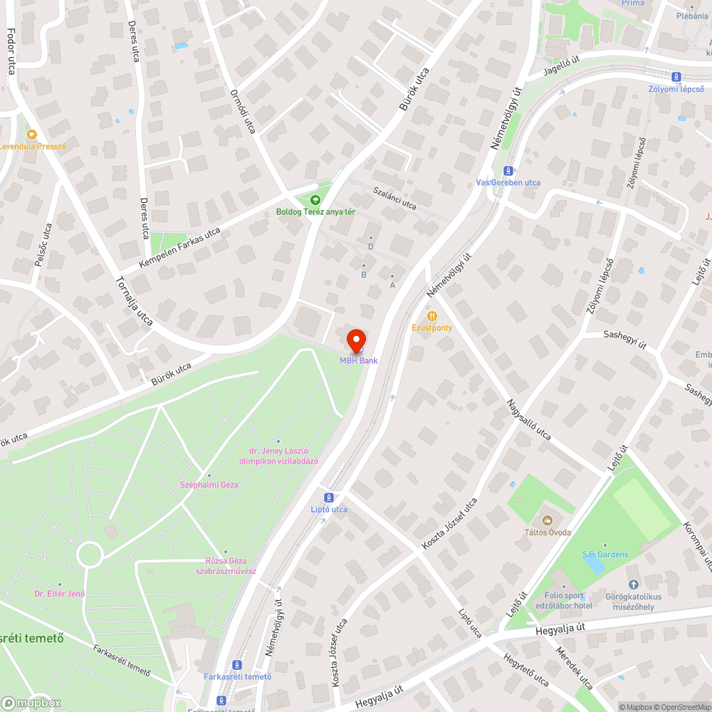 Németvölgyi lépcső csúszós bejelentés helye