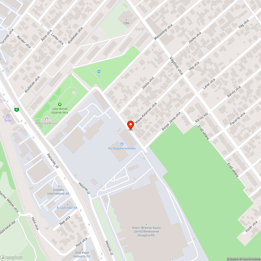 Elhagyott Opel Astra bejelentés helye