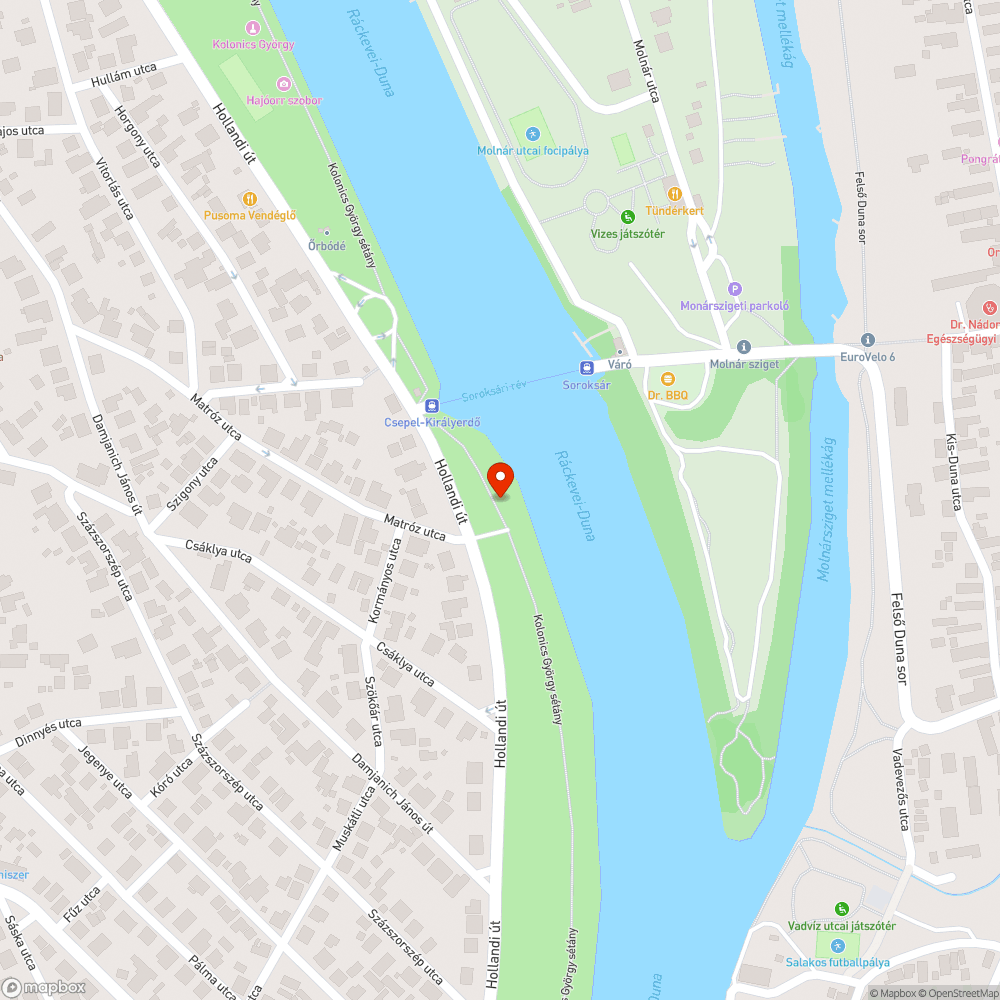 Sérült pad bejelentés helye