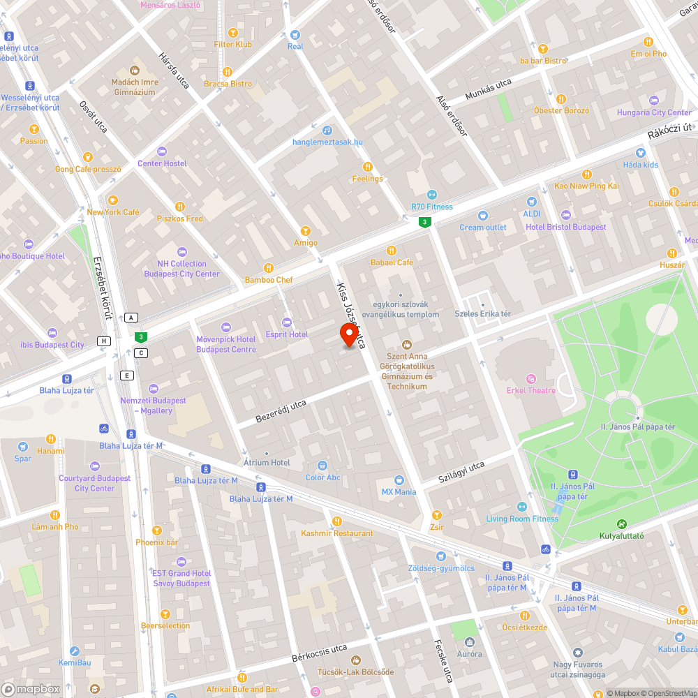 Elhagyott roller bejelentés helye