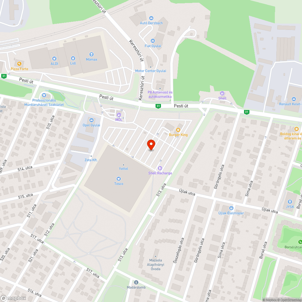 Nem világít bejelentés helye