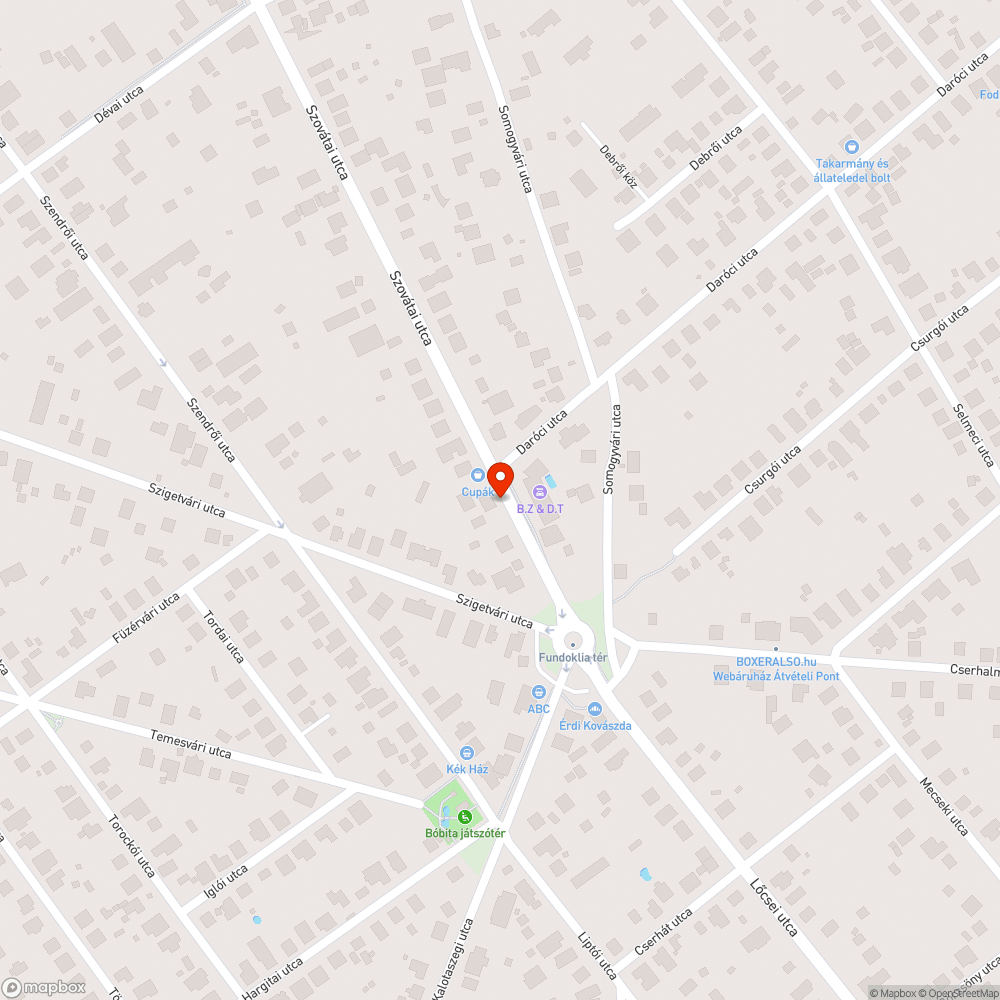 Elhagyott jármű bejelentés helye