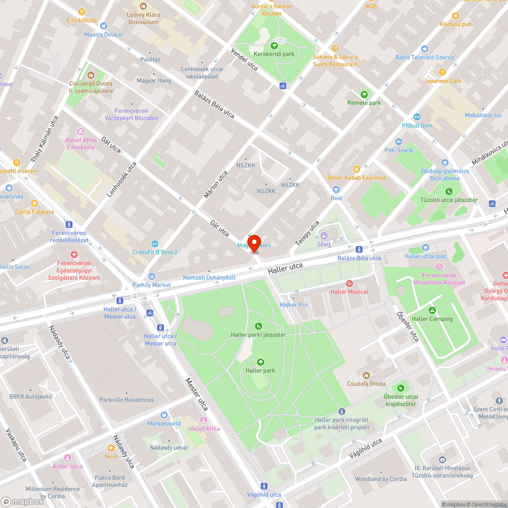 Süllyedő aszfalt+kátyú bejelentés helye