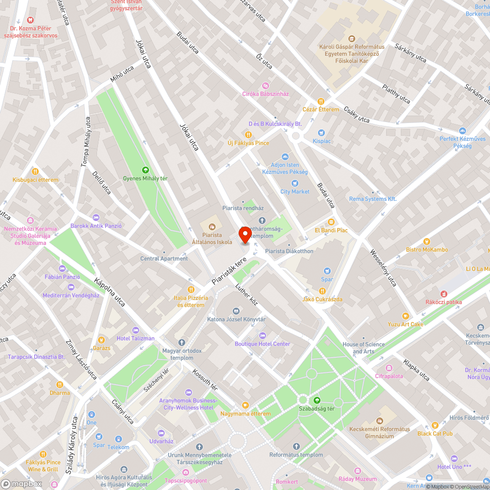 Sérült lámpa bejelentés helye