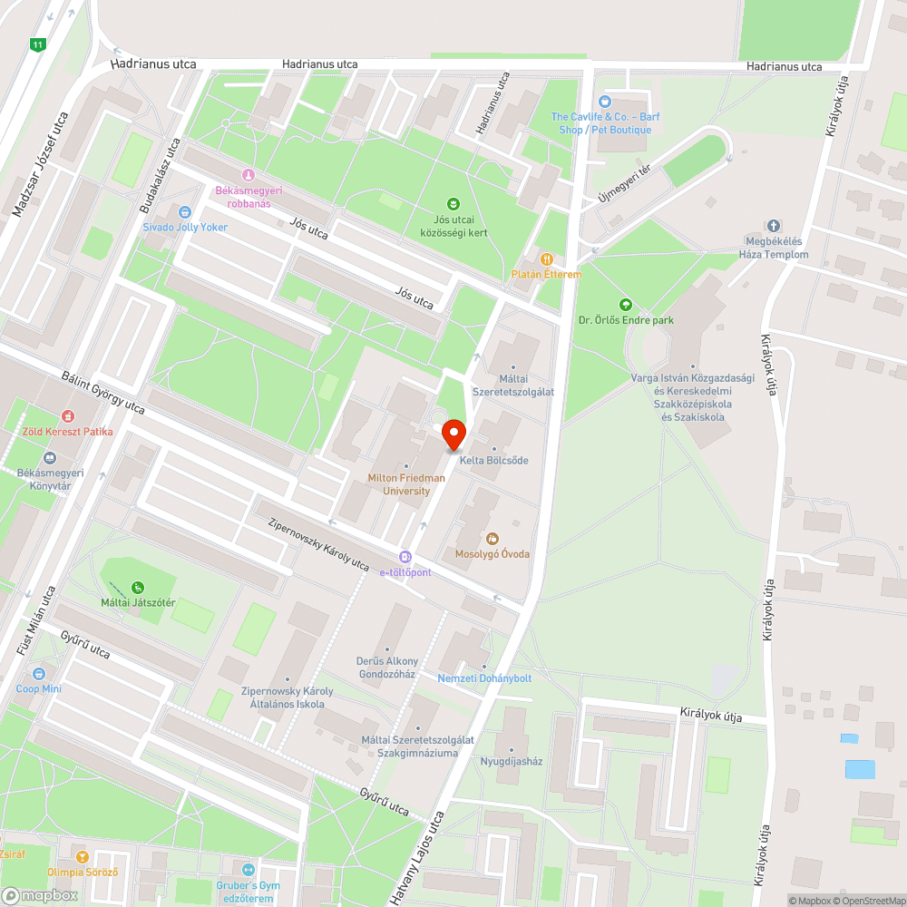 Kiégett lámpa bejelentés helye