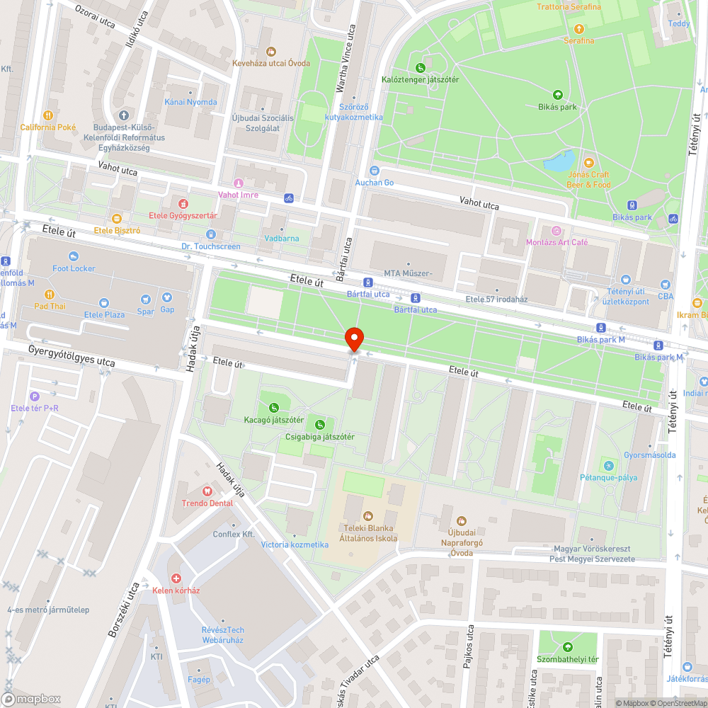 Villanyoszlop bejelentés helye