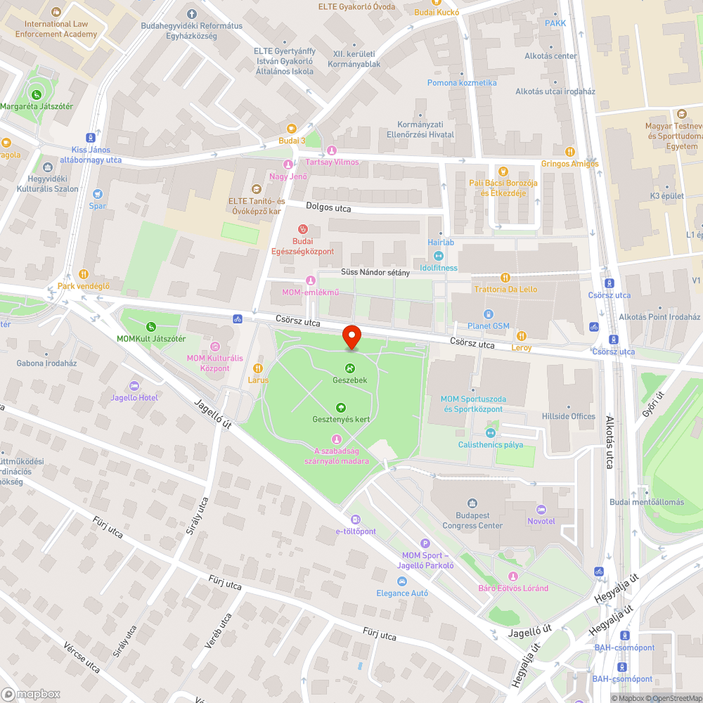 Saras a kutyafuttató bejelentés helye