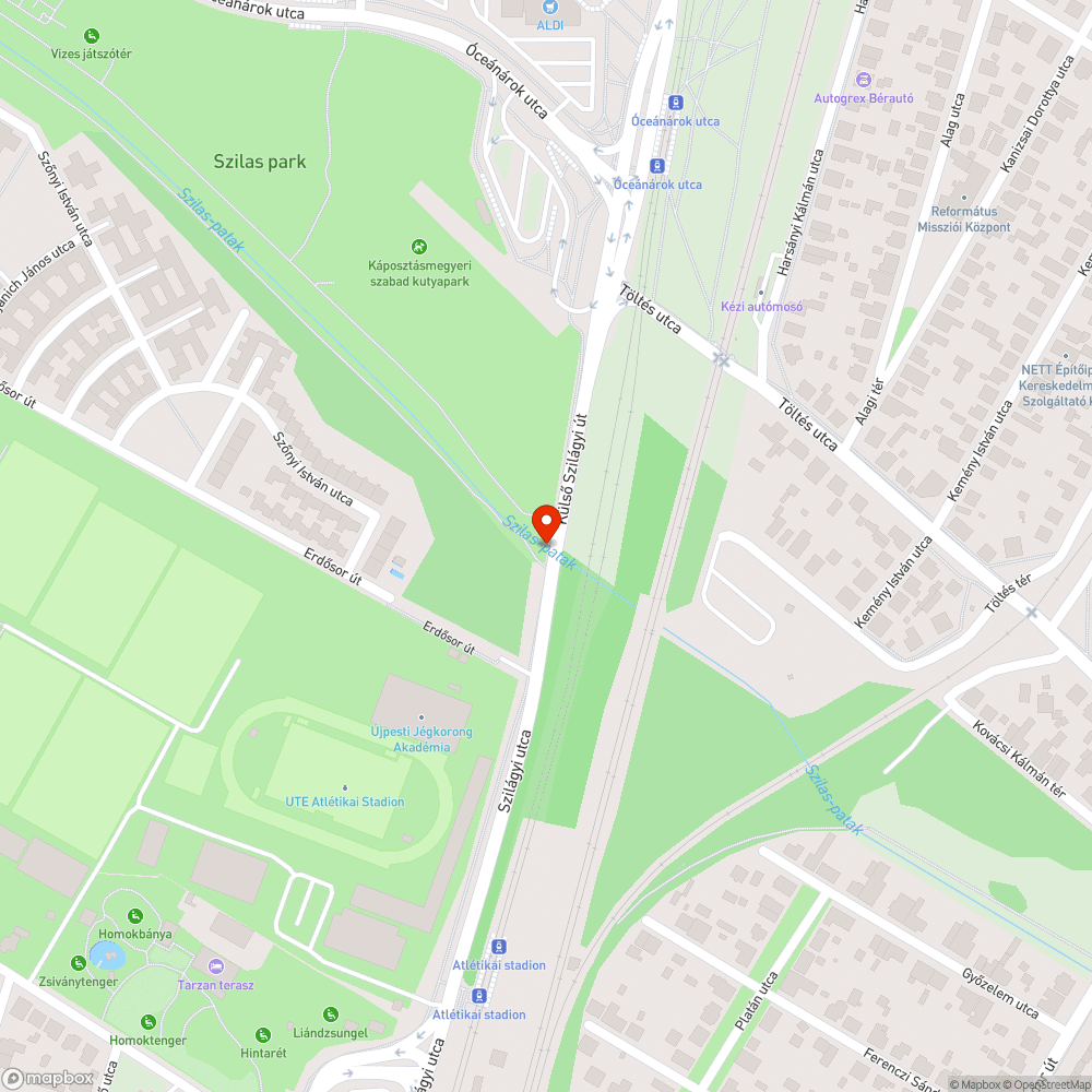 Újpest, Szilas-patak mellett két darab kidőlt fa bejelentés helye