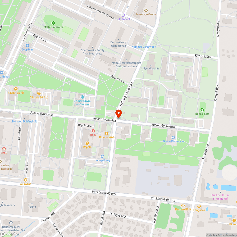 Sérúlt stop tábla bejelentés helye