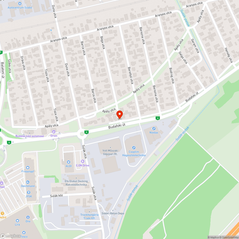 Elhagyott jármű bejelentés helye