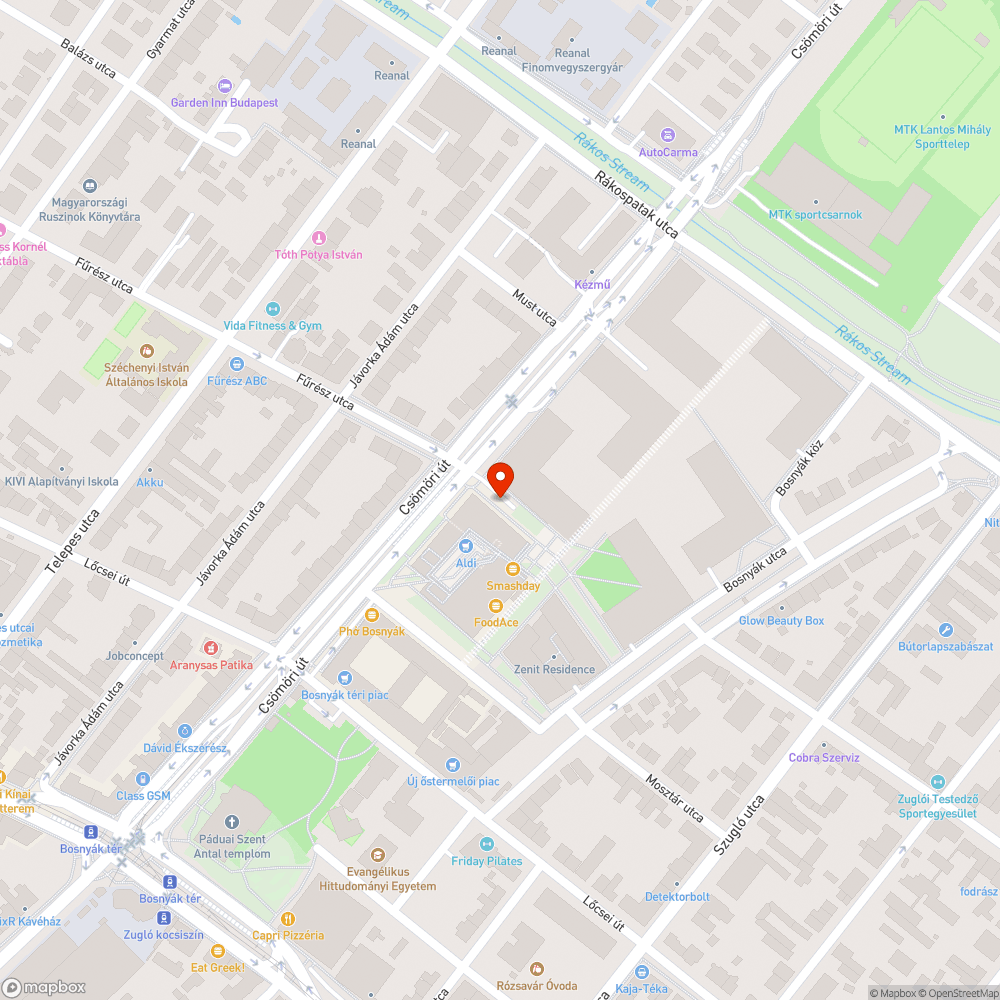 Szabálytalan parkolás a Bosnyák téri építkezés körül bejelentés helye