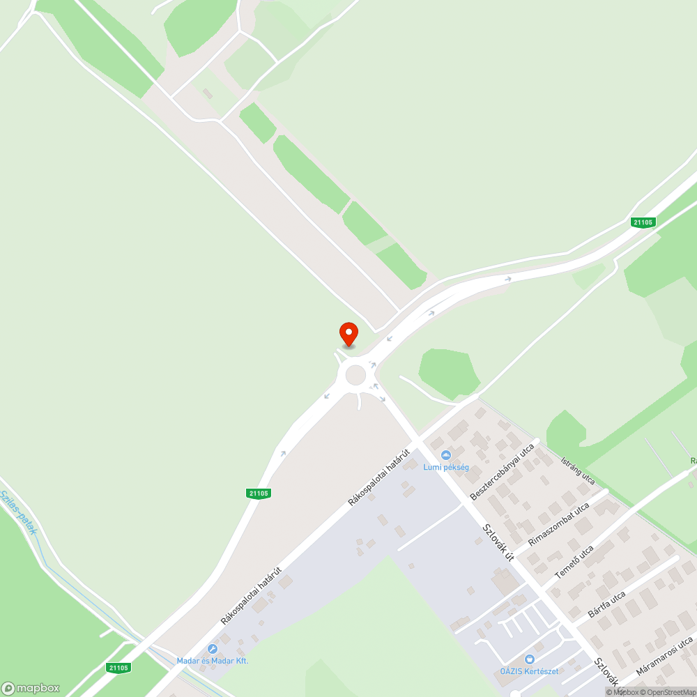 Kátyús körforgalom bejelentés helye