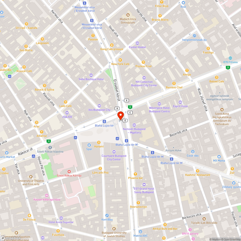 Matricás Blaha Lujza tér tábla bejelentés helye