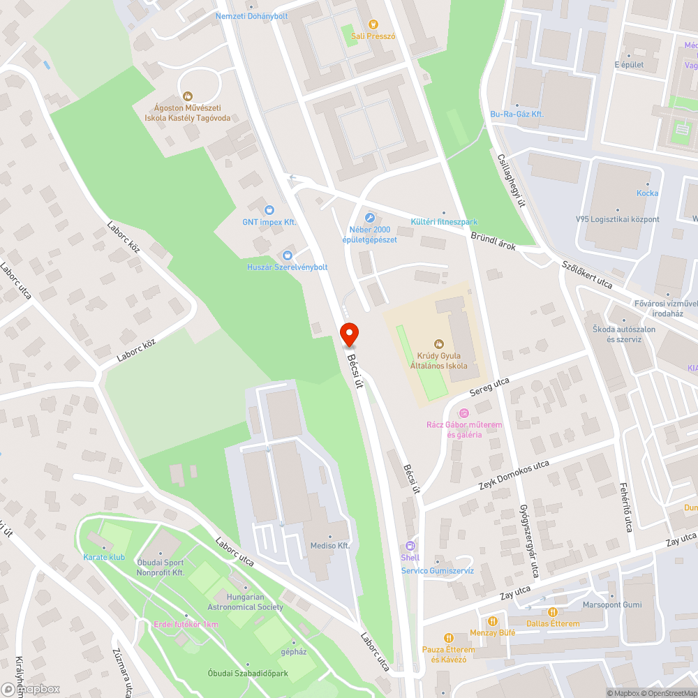 Aszfalt alól szivárgó víz bejelentés helye