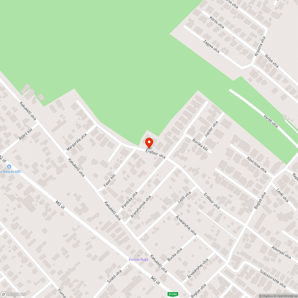 Jelentős kátyú bejelentés helye