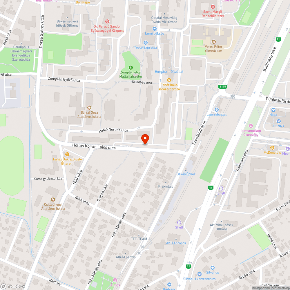 Halott fa bejelentés helye