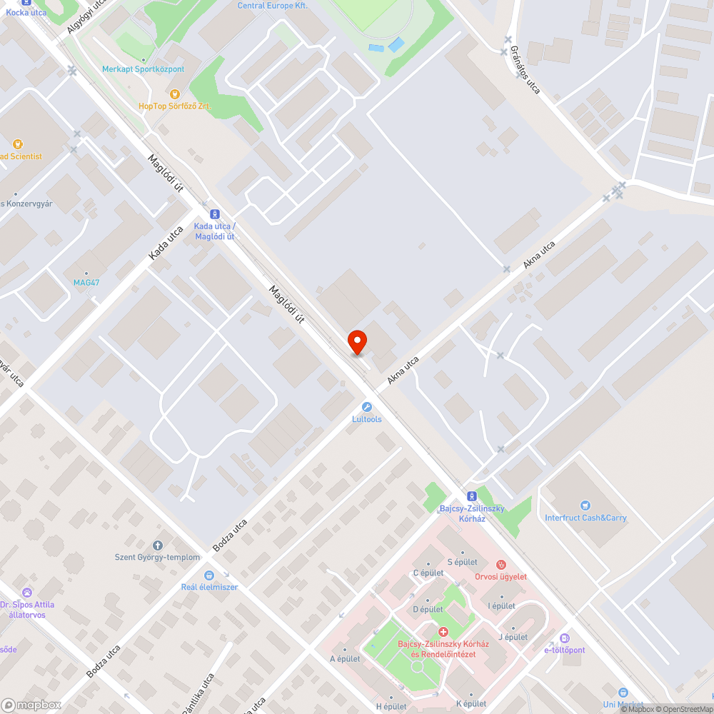 Kidőlt BKKs elektromos oszlop bejelentés helye