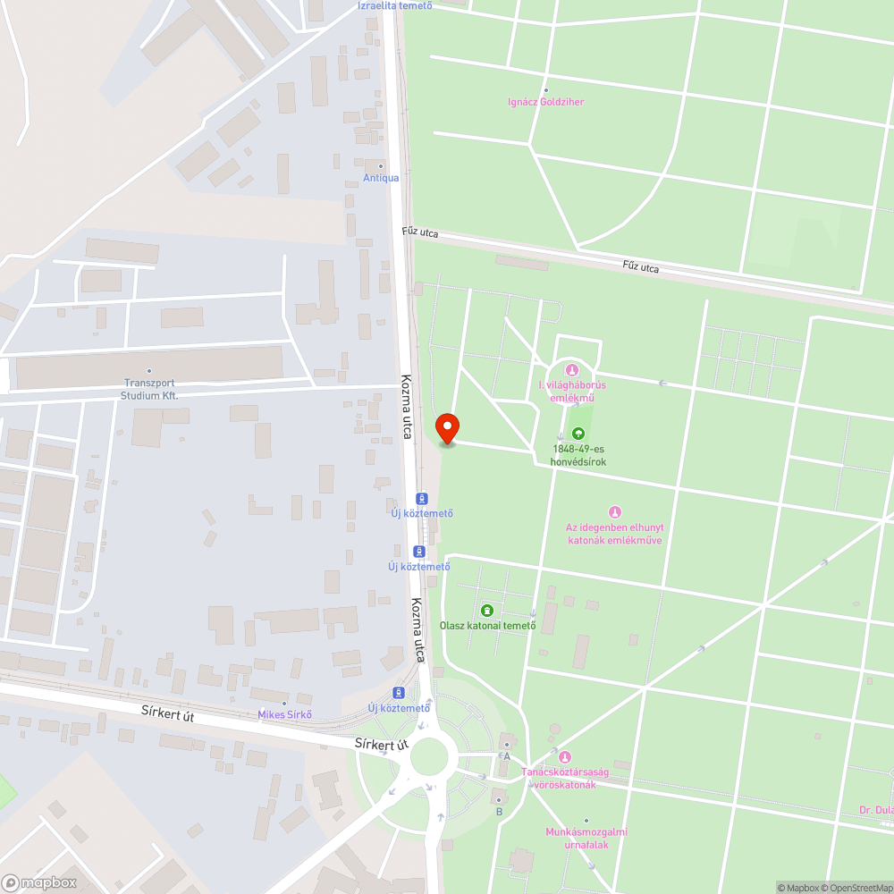 Nagy méretű kátyú bejelentés helye