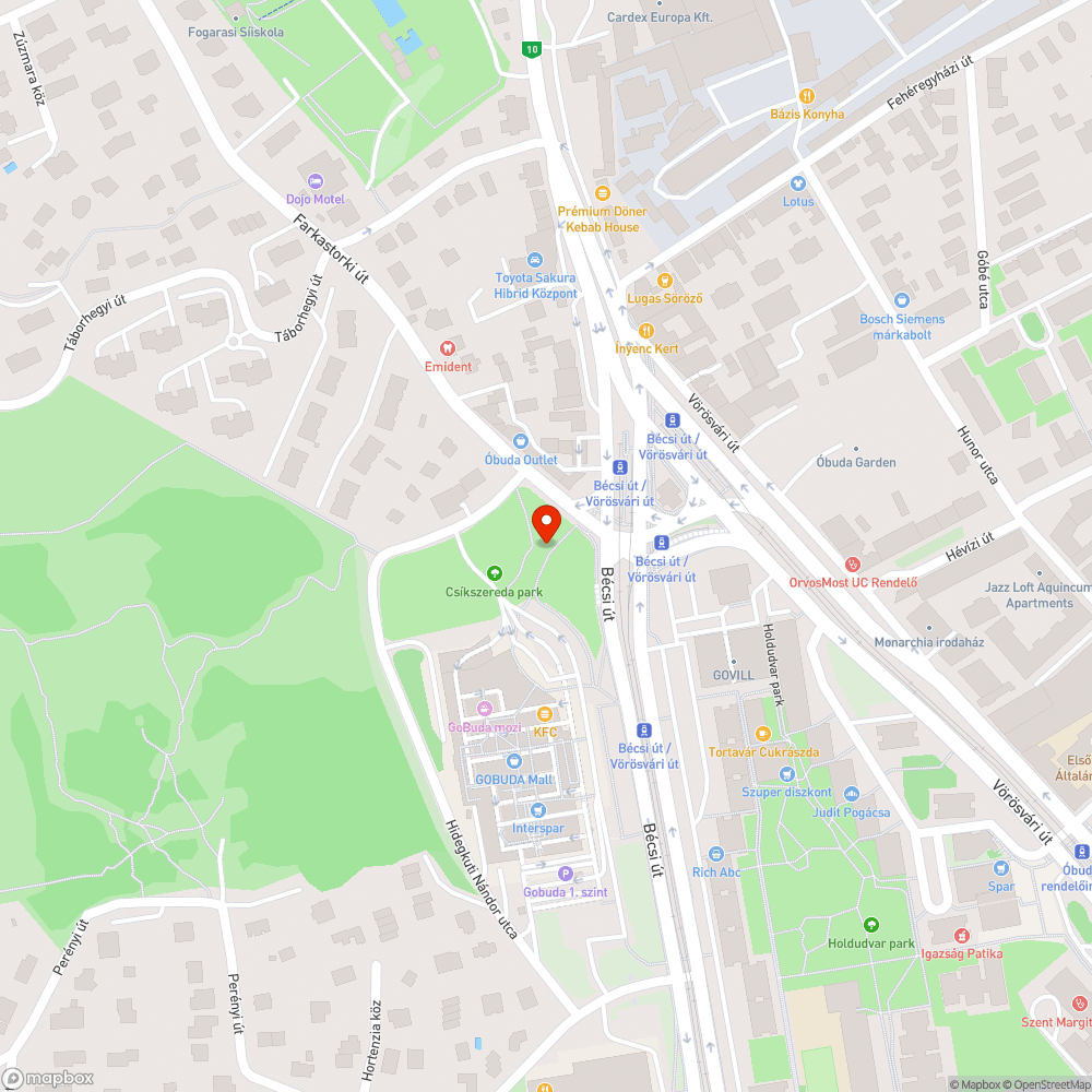 Botlásveszély bejelentés helye