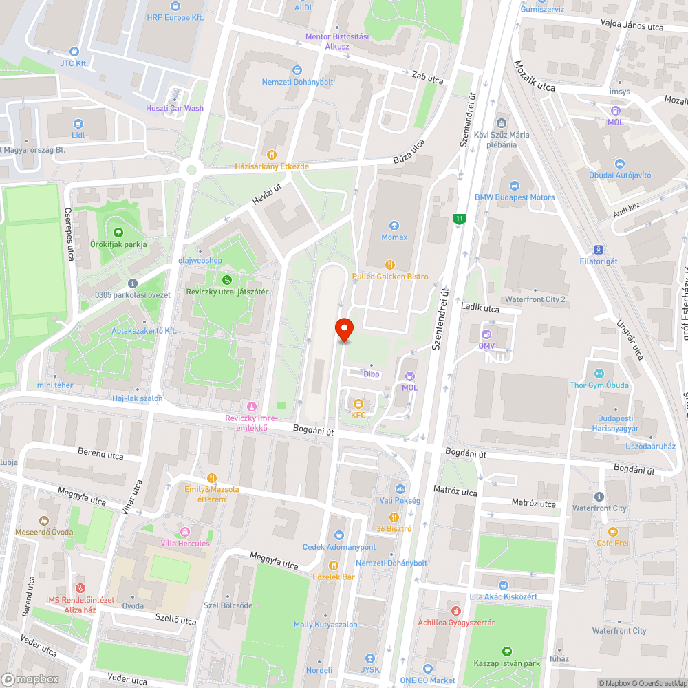 Koszos útszegély bejelentés helye