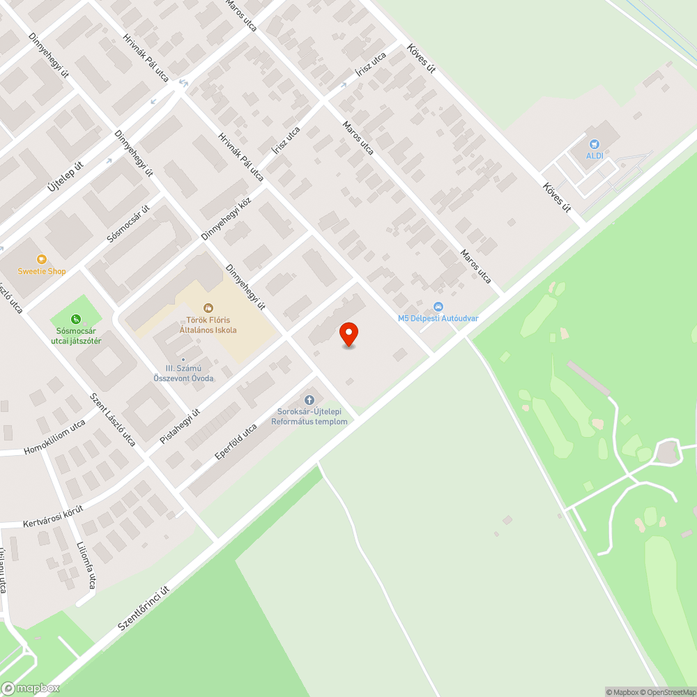 Elhagyott jármű bejelentés helye