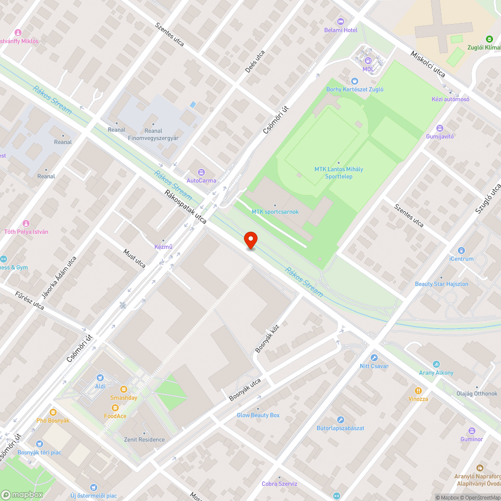 Sáros út bejelentés helye