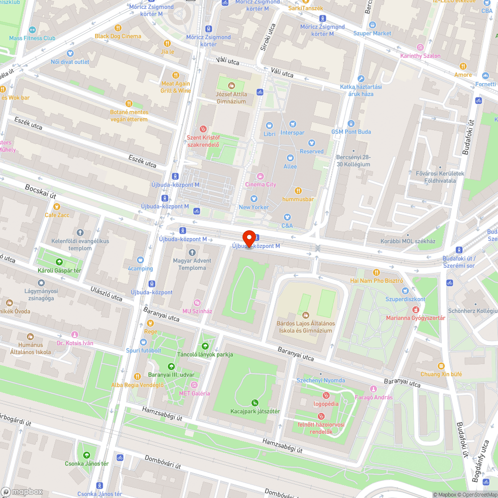 Felújítás után otthagyott terelőoszlop bejelentés helye