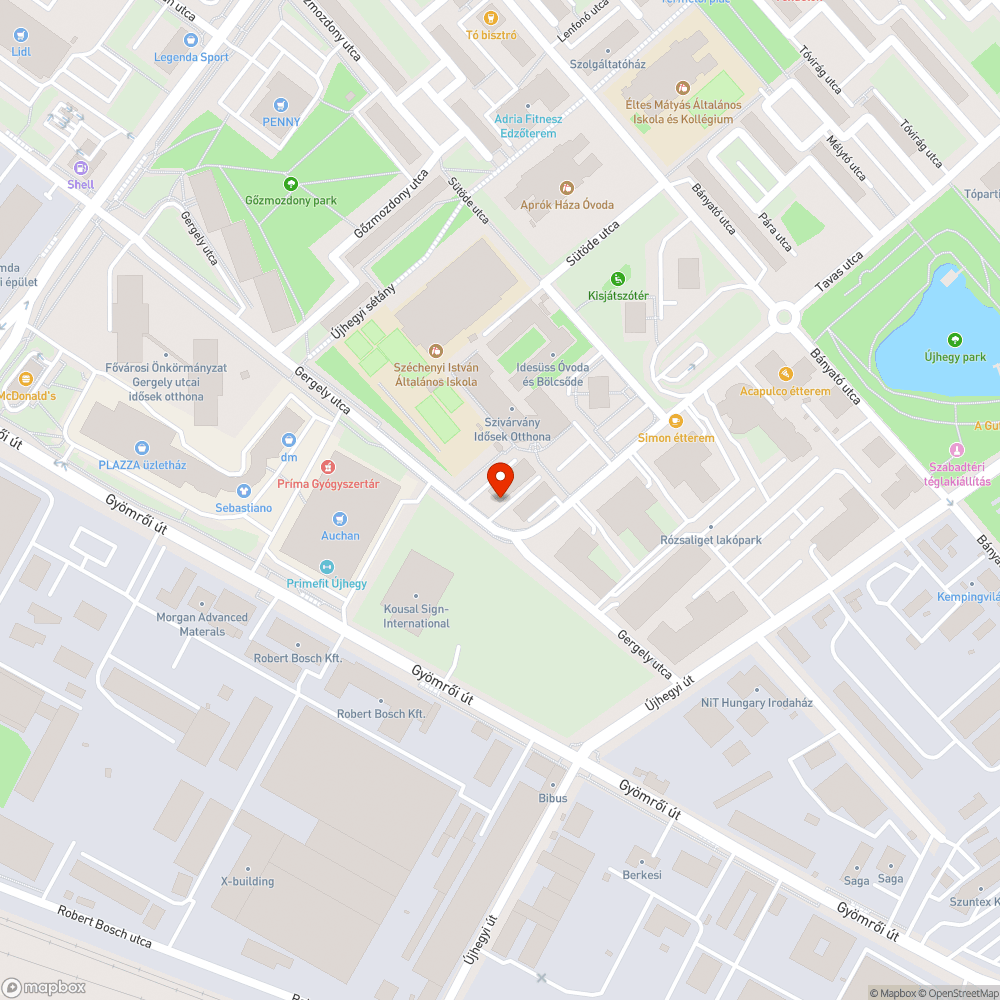 Kidöntött tűzcsap bejelentés helye