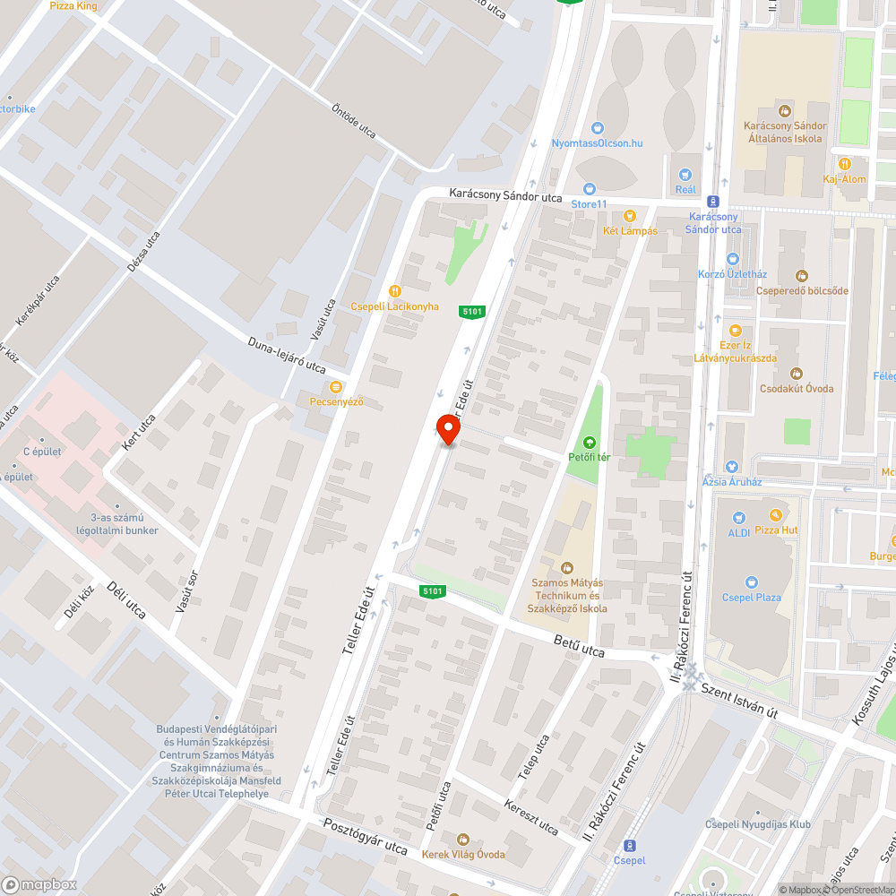 Kidobott szőnyeg az út mellett bejelentés helye