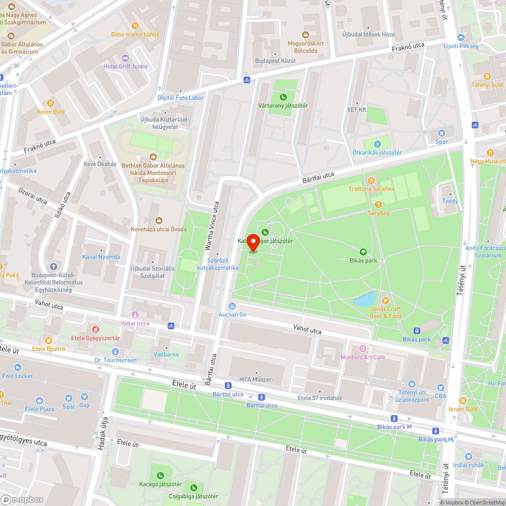 Bikás park trambulinok bejelentés helye