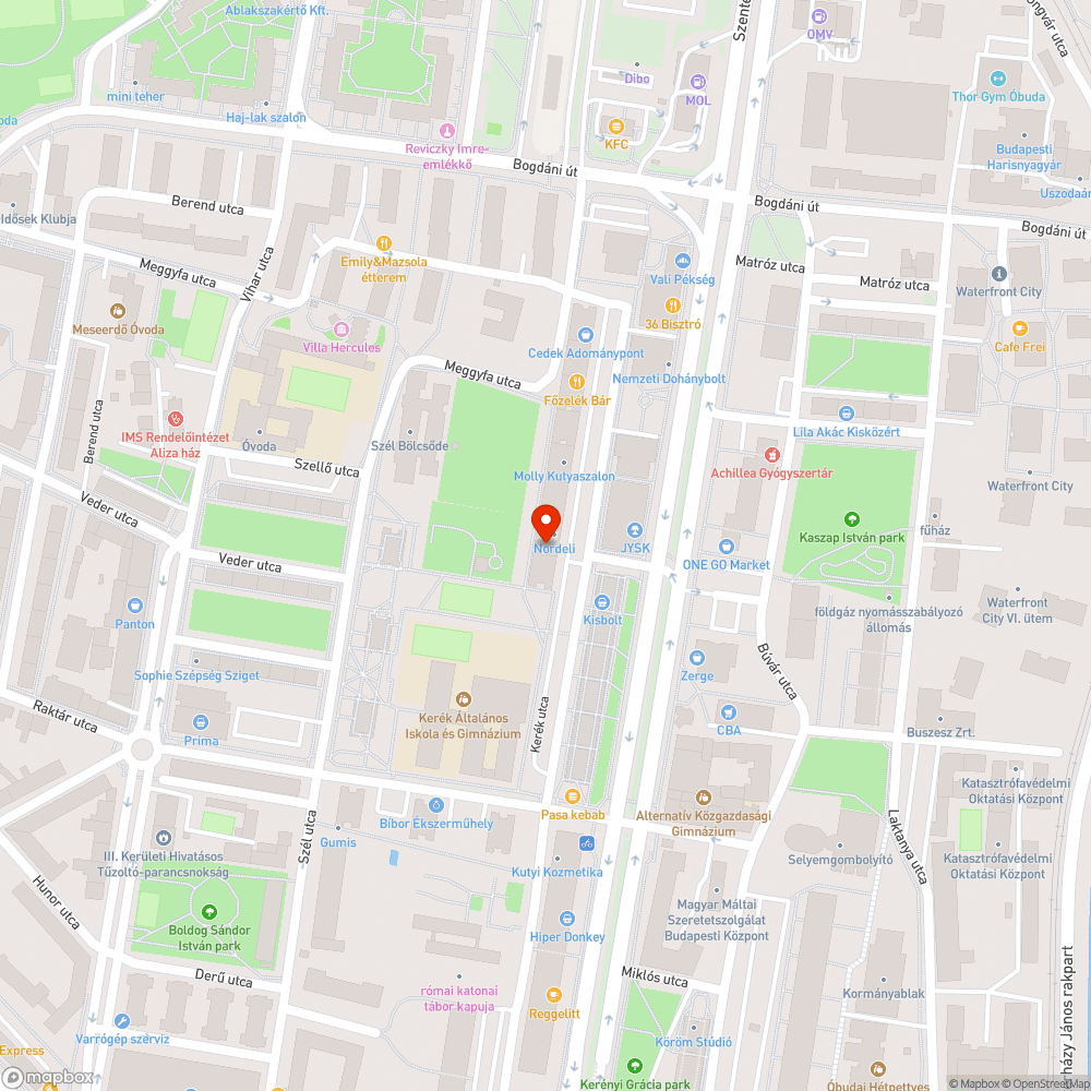 Parkoló szakasz bejelentés helye