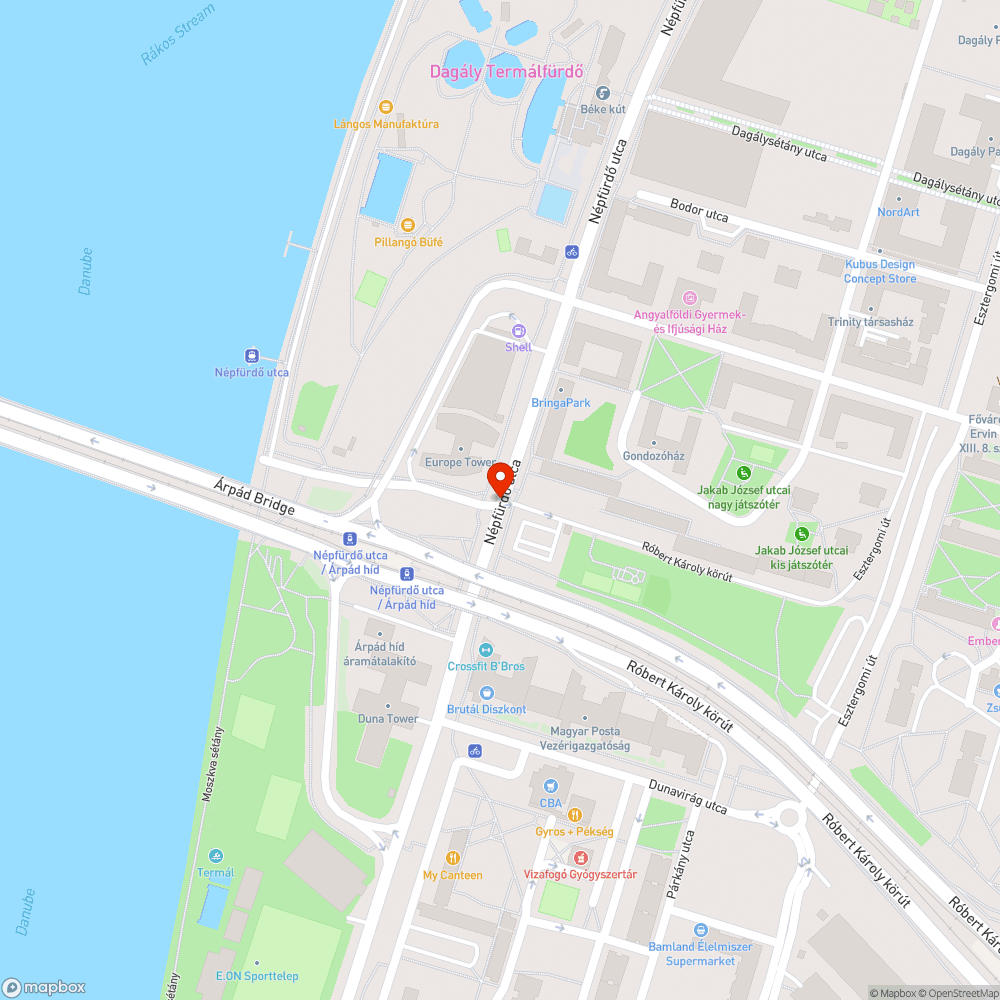 Kerékpárút/járda nem megfelelő elválasztása bejelentés helye