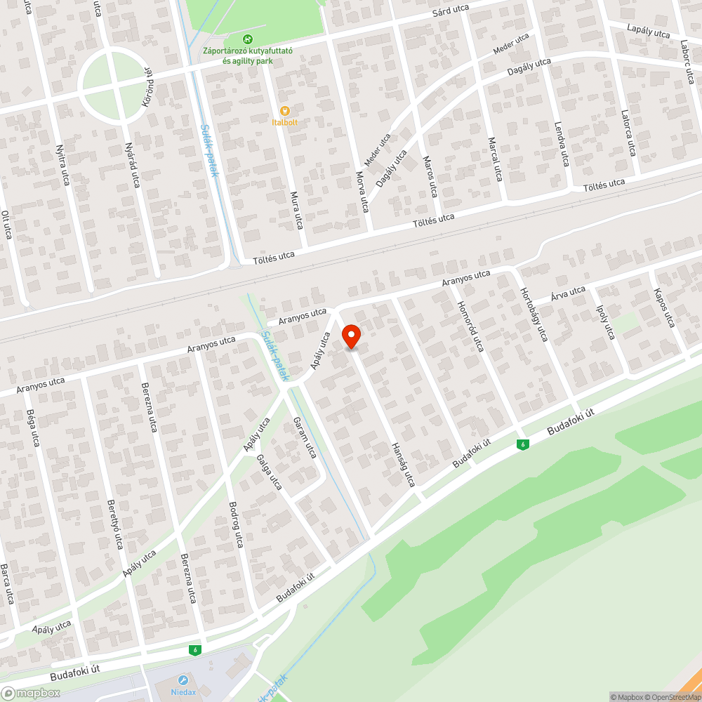 Elhagyott jármű bejelentés helye