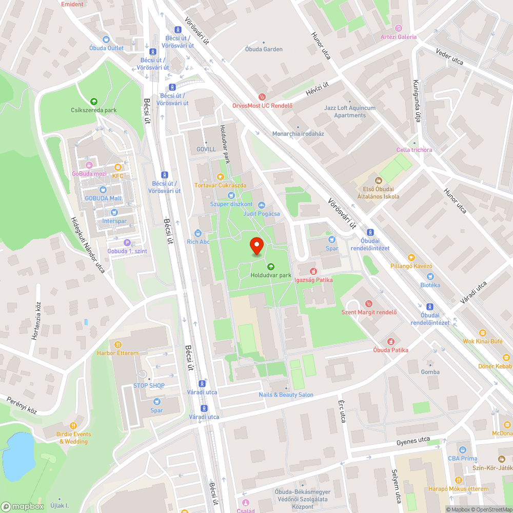 Dagonya a Holdudvar parkban bejelentés helye