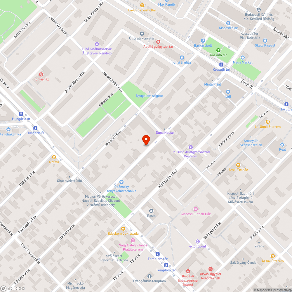 Eltorlaszolt járda bejelentés helye