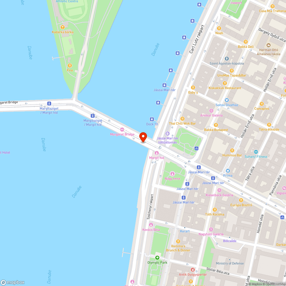 Margit híd - sebességkorlátozás bejelentés helye