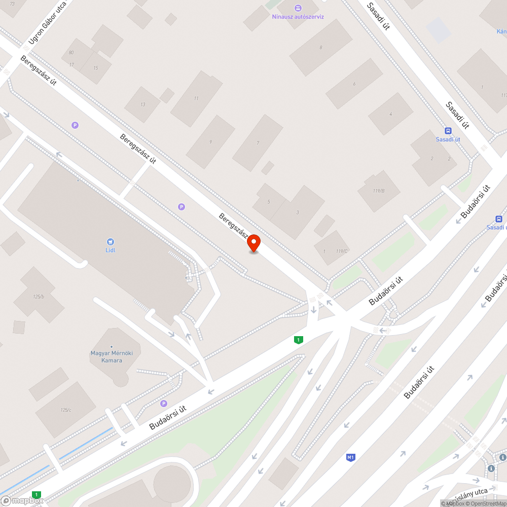 Budaörsi út 121. ott maradt karácsonyfa bejelentés helye