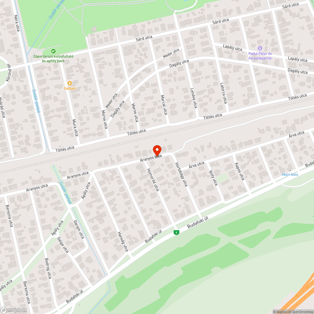 Elhagyott jármű bejelentés helye