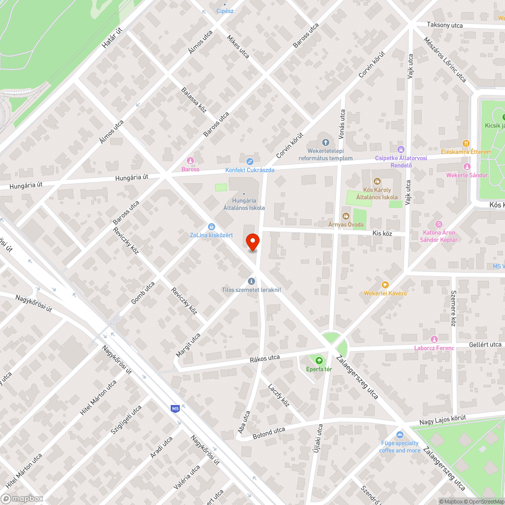 Hiányzó tábla bejelentés helye