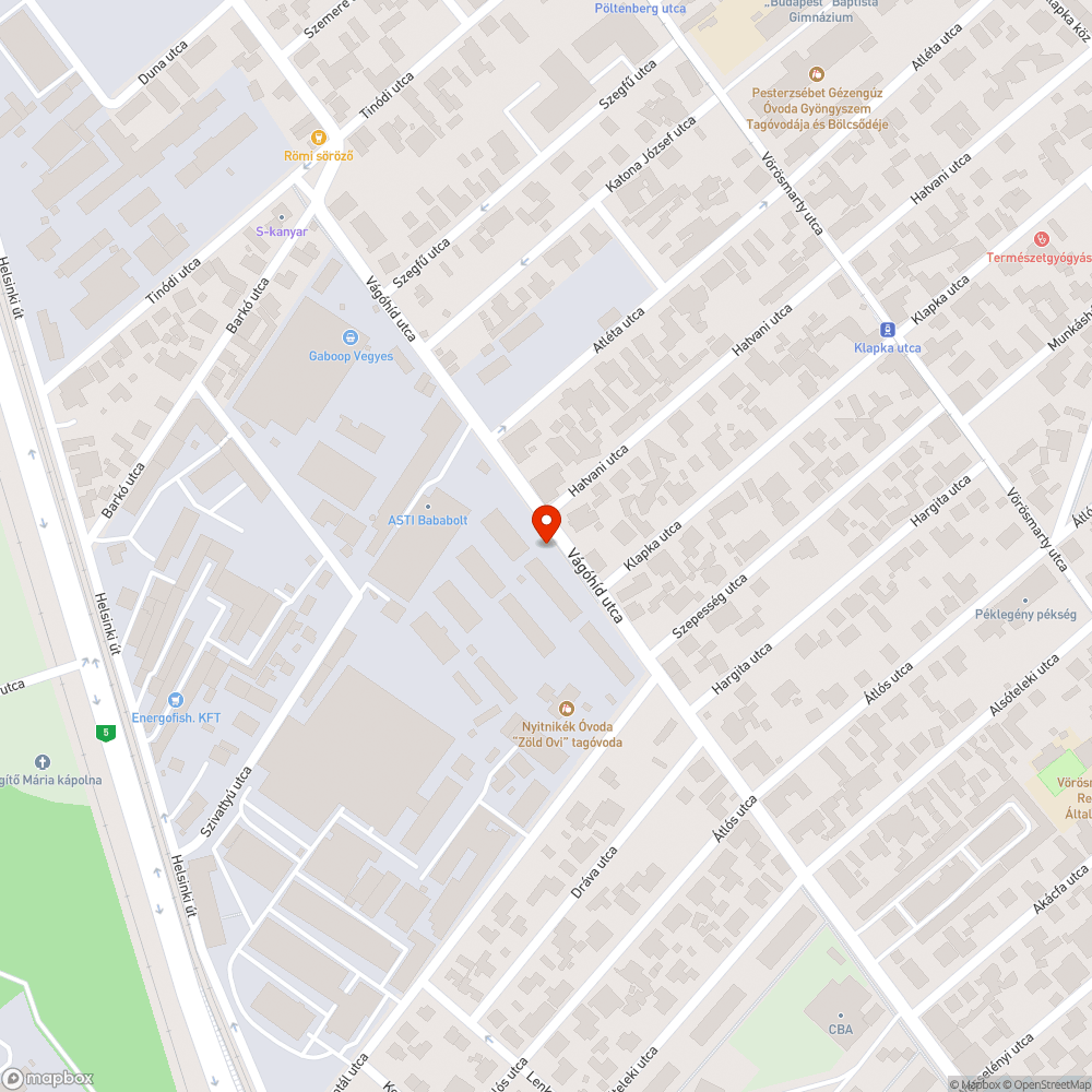 Elhagyott furgon Pesterzsébet Vágóhíd utca bejelentés helye