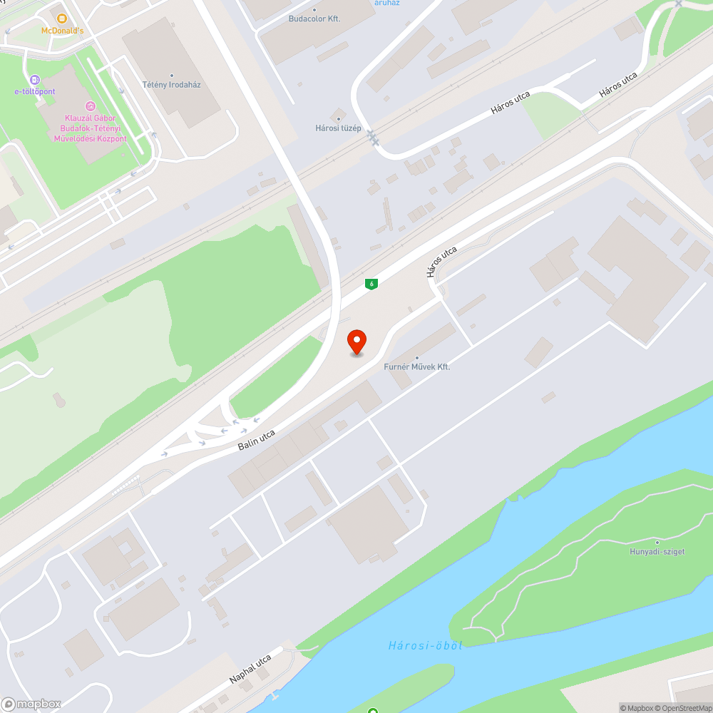 Háros utca szemétlerakás bejelentés helye