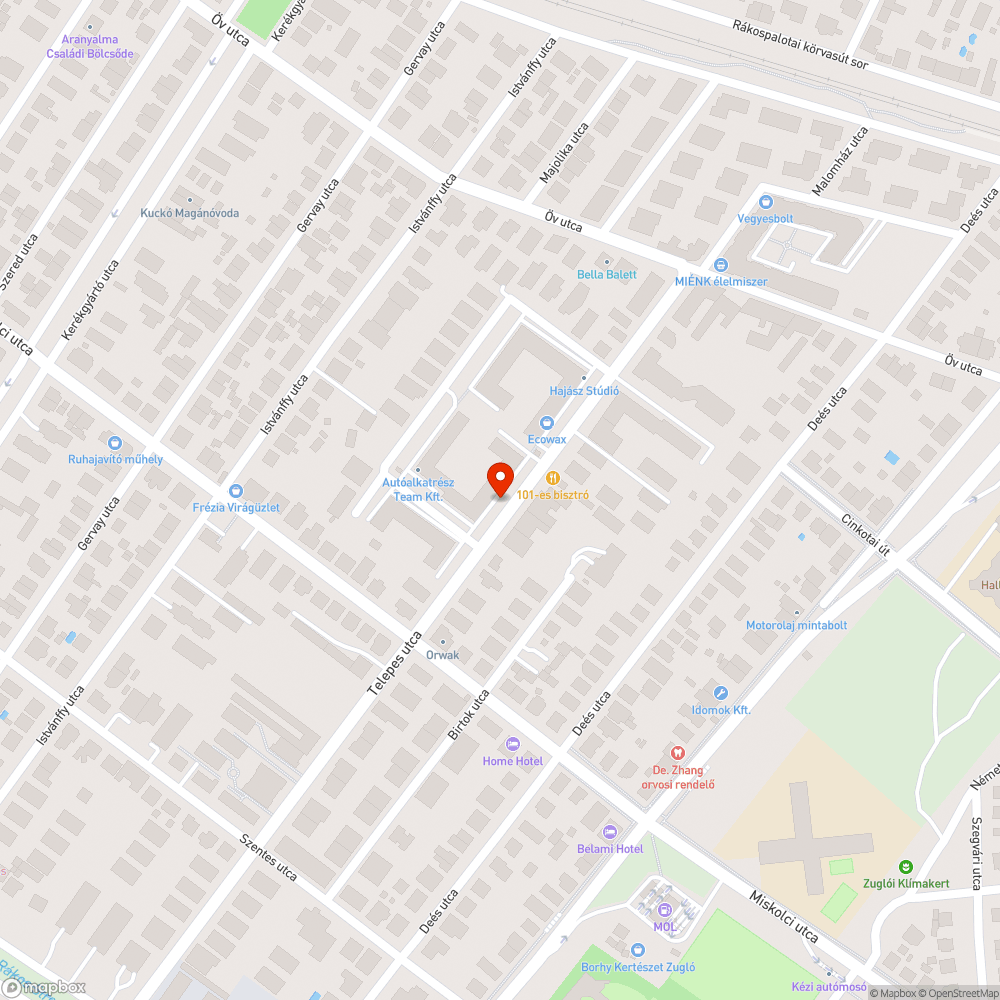 Forgalomcsillapítás bejelentés helye