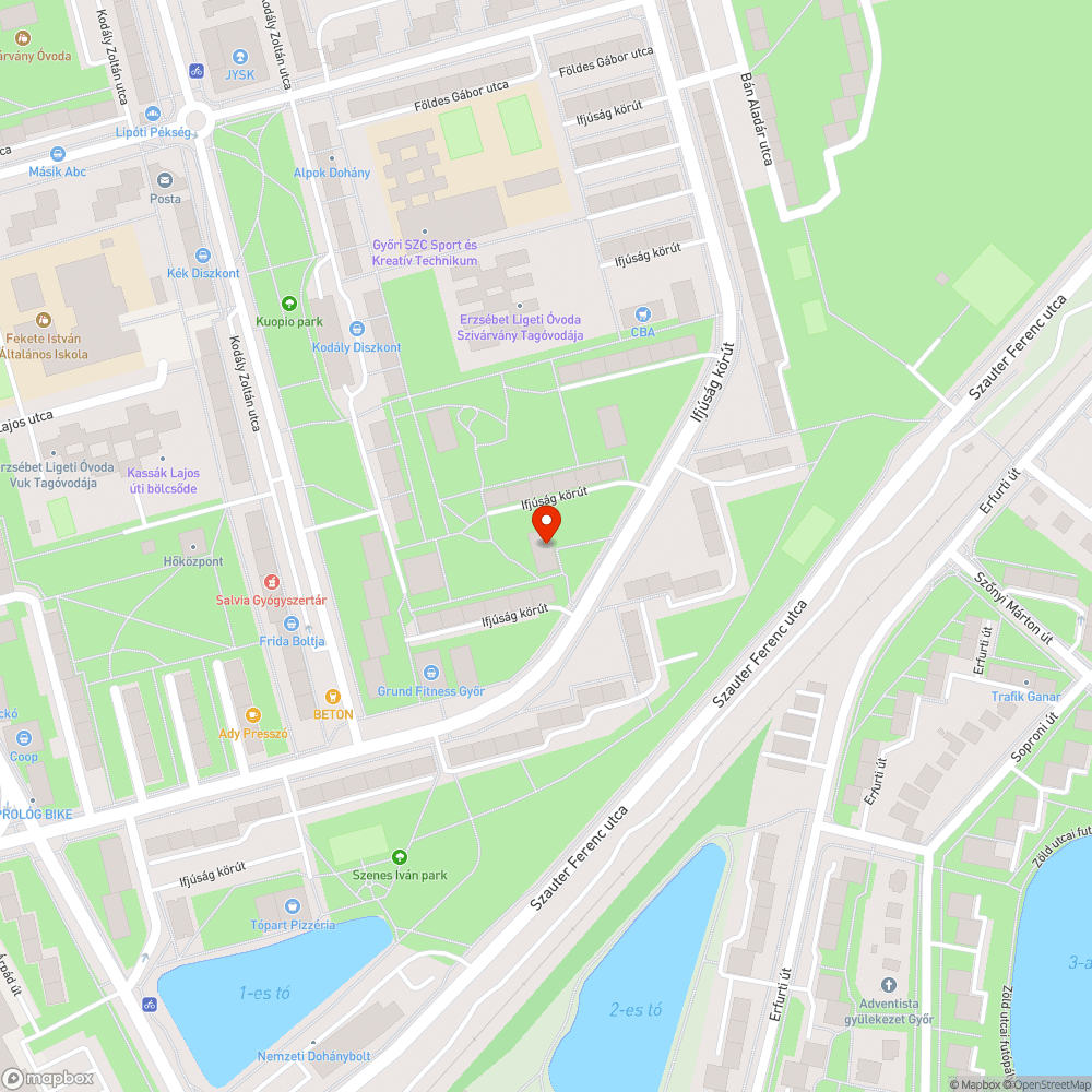 Hibás út menti lámpák (nem világítanak) bejelentés helye