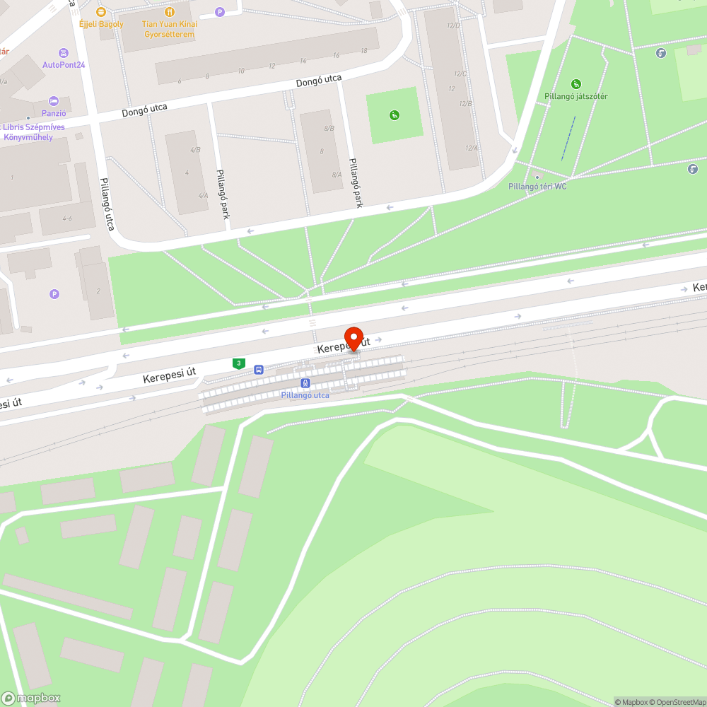 Több helyen törött/levált díszburkolat bejelentés helye